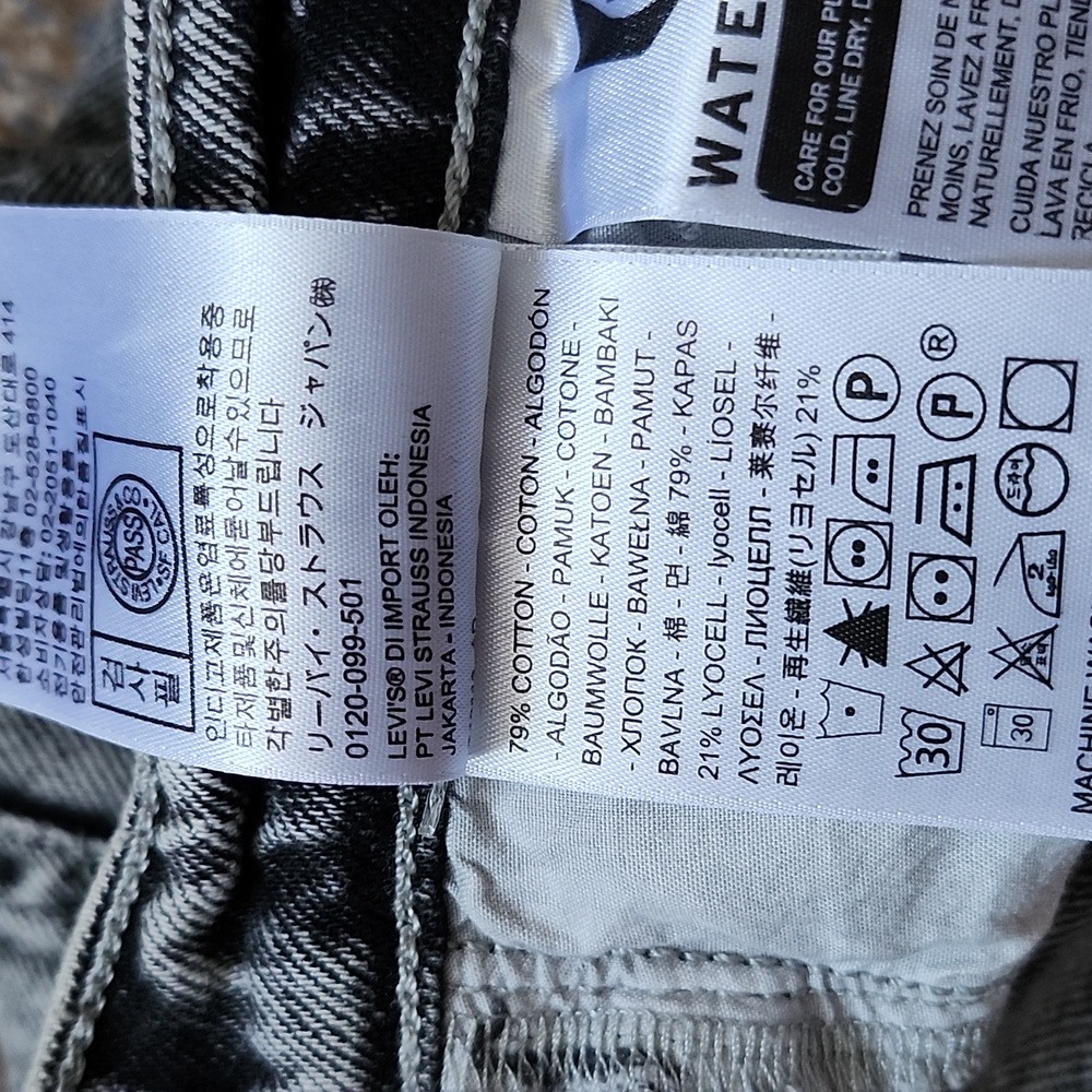 Levi's Ribcage Straight In Gray Color - Picture 3 of 7